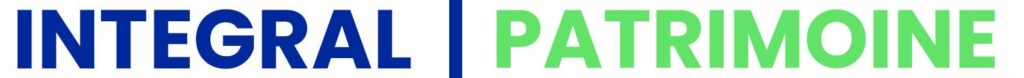 IP logo vertical blue-green fade